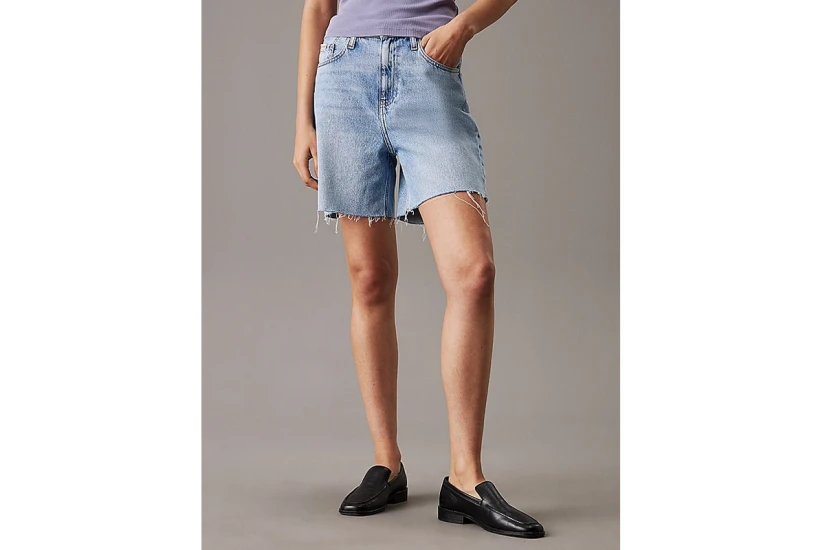 Calvin Klein Denim Γυναικεία Τζιν Βερμούδα Γαλάζια