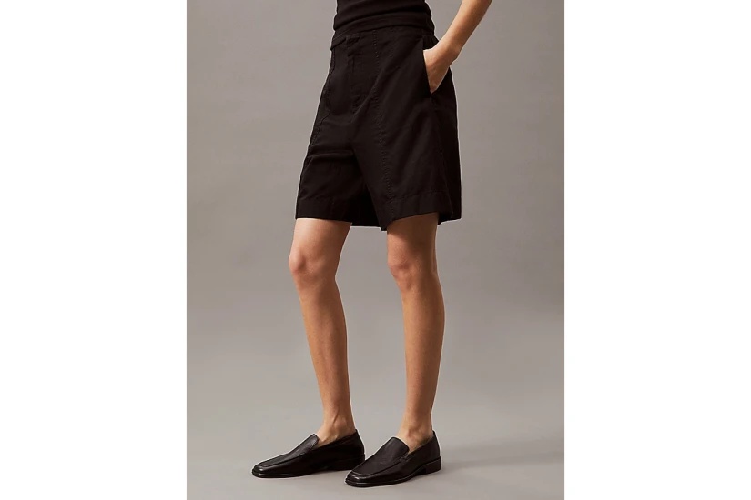 Calvin Klein Γυναικεία Casual Βερμούδα Μαύρη