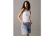 Calvin Klein Logo Γυναικεία Αμάνικη Μπλούζα Λευκή