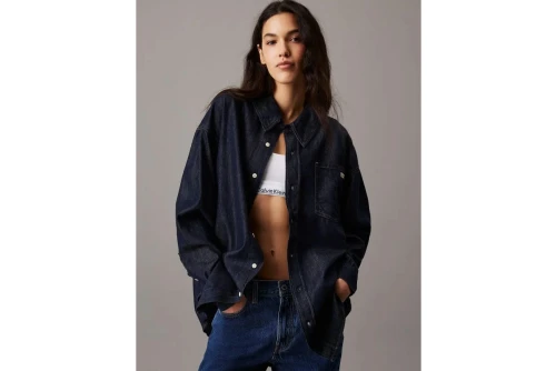 Calvin Klein Denim Πουκάμισο Μακρυμάνικο Γυναικείο (J20J225471 1AP)