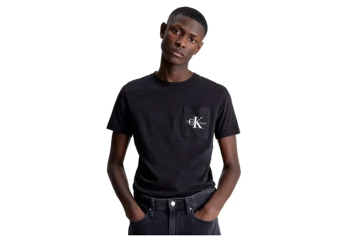 Calvin Klein Monogram Pocket Slim Fit T-Shirt Ανδρικό (J30J320936 BEH)