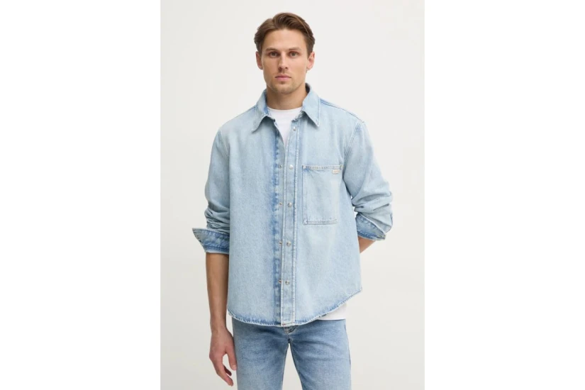 Calvin Klein Ανδρικό Denim Μακρυμάνικο Πουκάμισο