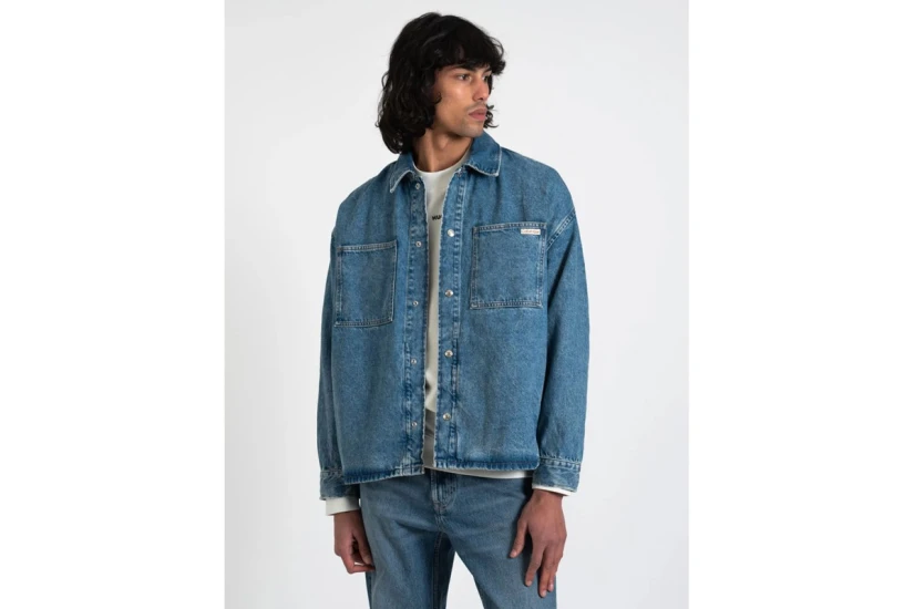 Calvin Klein Ανδρικό Denim Jacket Μπλε
