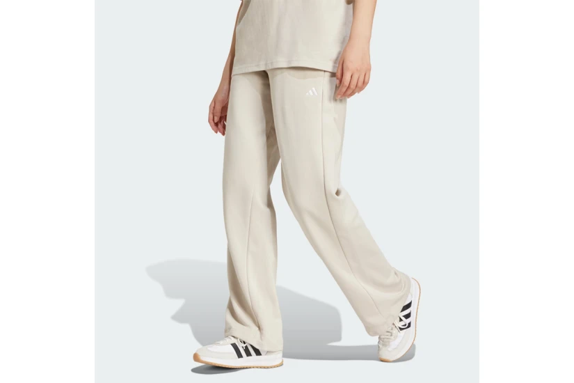 Adidas Essentials Feel Cozy Γυναικείο Παντελόνι Φόρμας Μπεζ