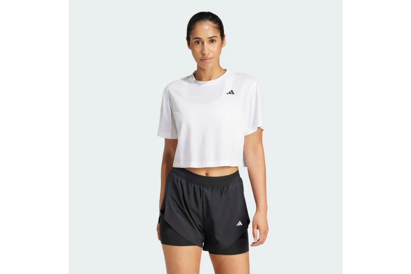 Adidas Train Essentials Boxy Γυναικείο Κοντομάνικο T-Shirt Λευκό