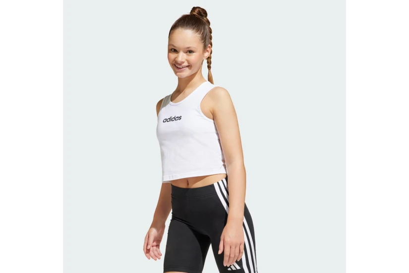 Adidas Performance Essentials Παιδική Αμάνικη μπλούζα Λευκή