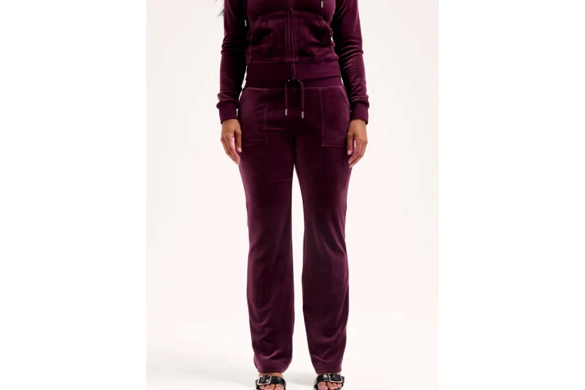 Juicy Couture Tawny Port Classic Velour Del Ray Γυναικείο Παντελόνι Φόρμας