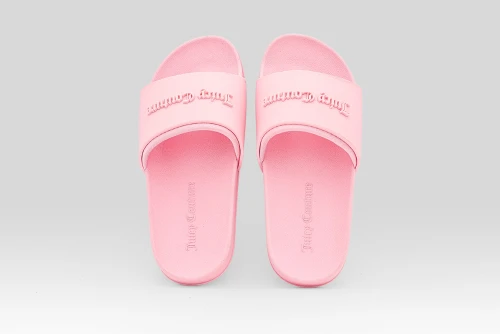 Juicy Couture Logo Embossed Sliders Παντόφλες (JCAY121047 105)