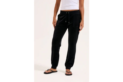 Juicy Couture Classic Velour Cuffed Παντελόνι Φόρμας Γυναικείο (JCBBJ225802 101)