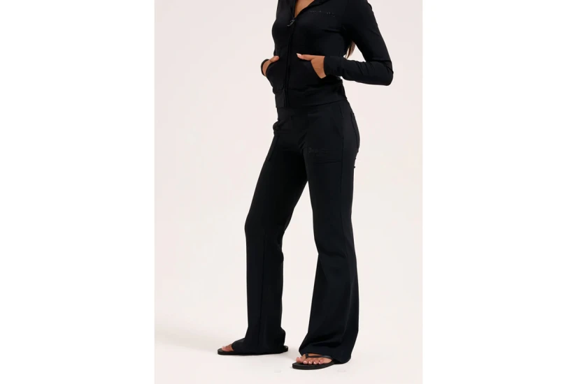 Juicy Couture Peached Active Low Rise Γυναικείο Παντελόνι Φόρμας Μαύρο