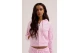 Juicy Couture Madison Diamante Γυναικεία Ζακέτα με Κουκούλα Βελουτέ Ροζ