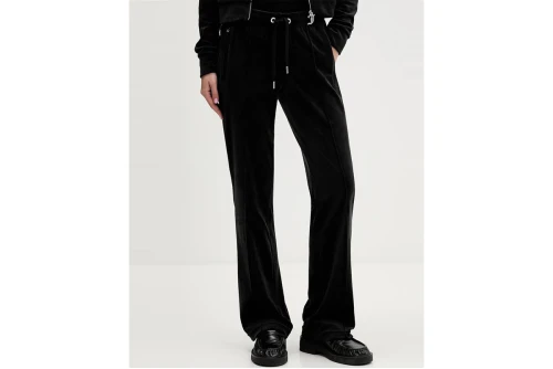 Juicy Couture Tina Velour Outline Diamante Παντελόνι Φόρμας Γυναικείο (JCWBJ126327 101)