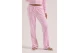 Juicy Couture Tina Velour Outline Diamante Γυναικείο Παντελόνι Φόρμας Ροζ