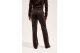 Juicy Couture Outline Diamante Wide Leg Γυναικείο Παντελόνι Φόρμας Καφέ