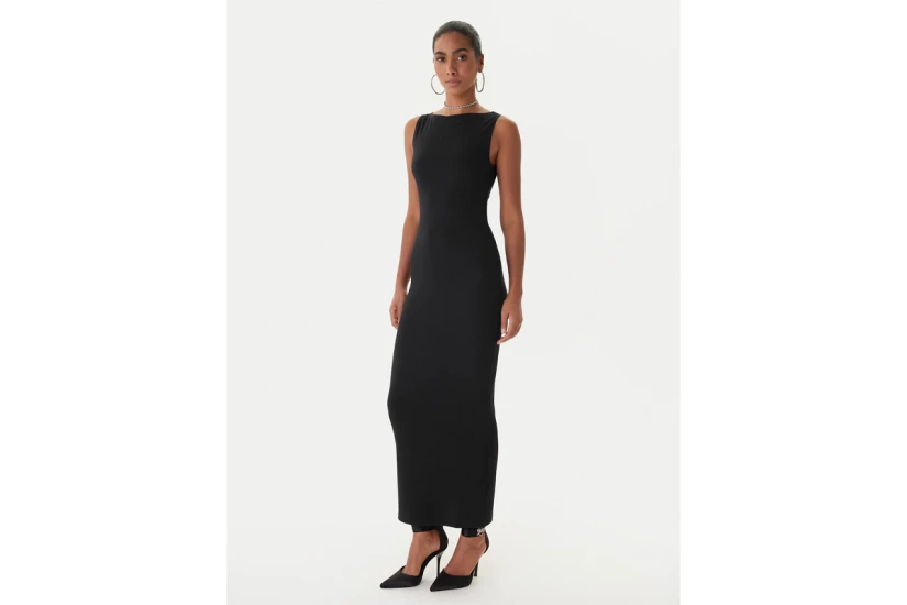 Juicy Couture Canyon Boatneck Γυναικείο Φόρεμα Maxi Μαύρο