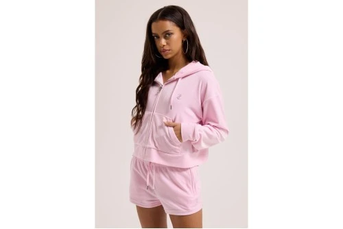 Juicy Couture Tamia Velour Outline Diamante Σορτς Αθλητικό Γυναικείο (JCWHS126305 381)