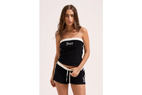 Juicy Couture Applique Terry Boob Tube Top Αμάνικο Γυναικείο (JCWSC126314 101)