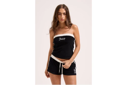 Juicy Couture Applique Terry Boob Tube Top Αμάνικο Γυναικείο (JCWSC126314 101)