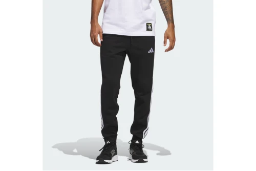 Adidas Performance Essentials 3-Stripes Fleece Παντελόνι Φόρμας Ανδρικό (JD1861)