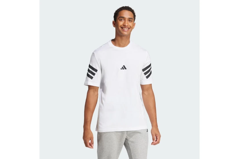 Adidas Performance Future Icons 3-Stripes Ανδρικό Κοντομάνικο T-Shirt Λευκό, Μαύρο