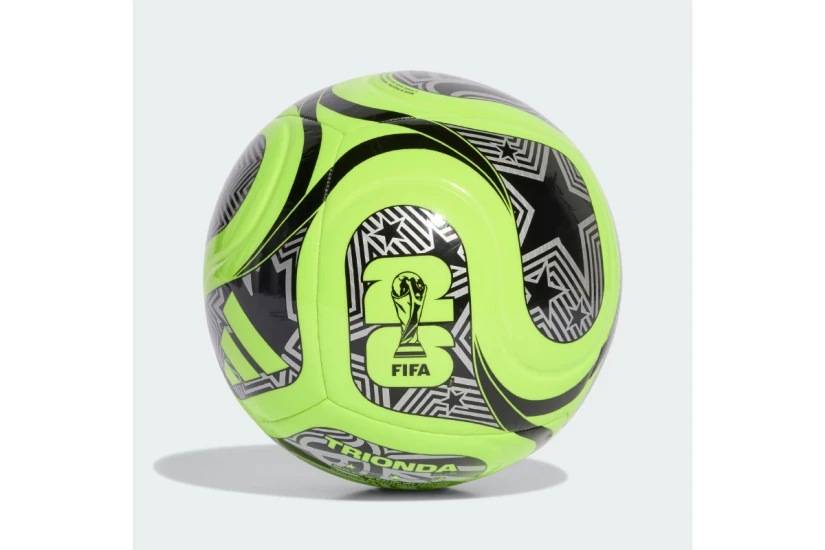 Adidas Performance Fifa World Cup 26 Trionda Club Μπάλα Ποδοσφαίρου Λαχανί, Μαύρη, Ασημί