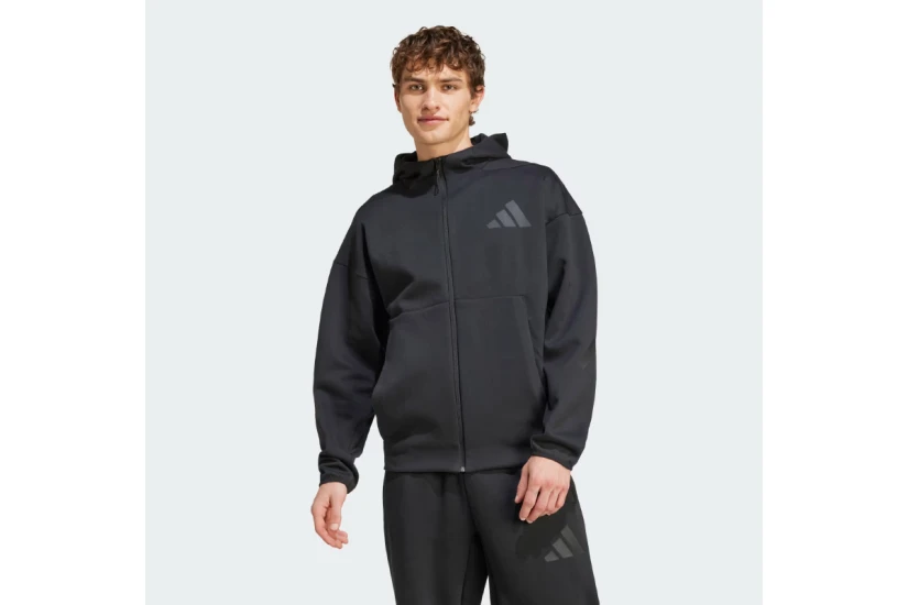 Adidas Performance Z.N.E. Ανδρική Πολυεστερική Ζακέτα με Κουκούλα Μαύρη