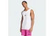 Adidas Performance Essentials Small Logo Ανδρική Αμάνικη Μπλούζα Λευκή