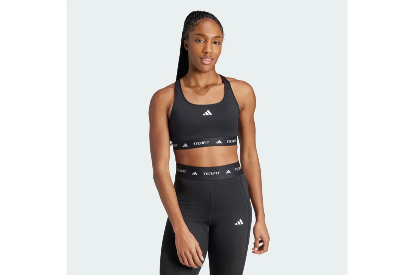 Adidas Performance Techfit Γυναικείο Μπουστάκι Μαύρο