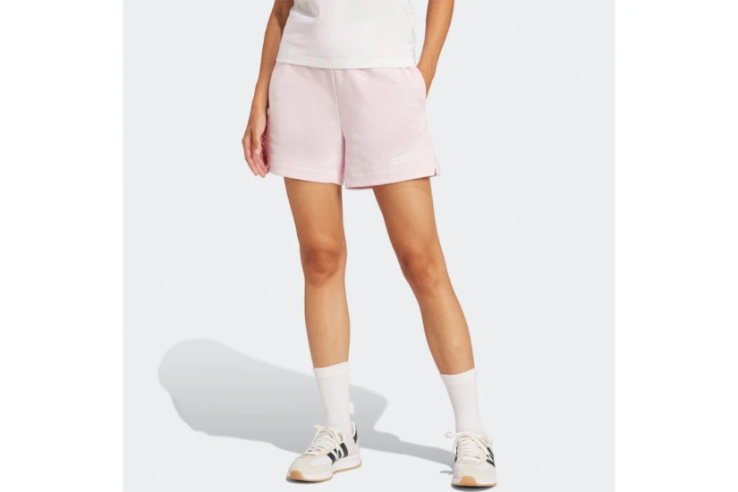 Adidas Performance Essentials Linear French Terry Γυναικείο Αθλητικό Σορτς Ροζ