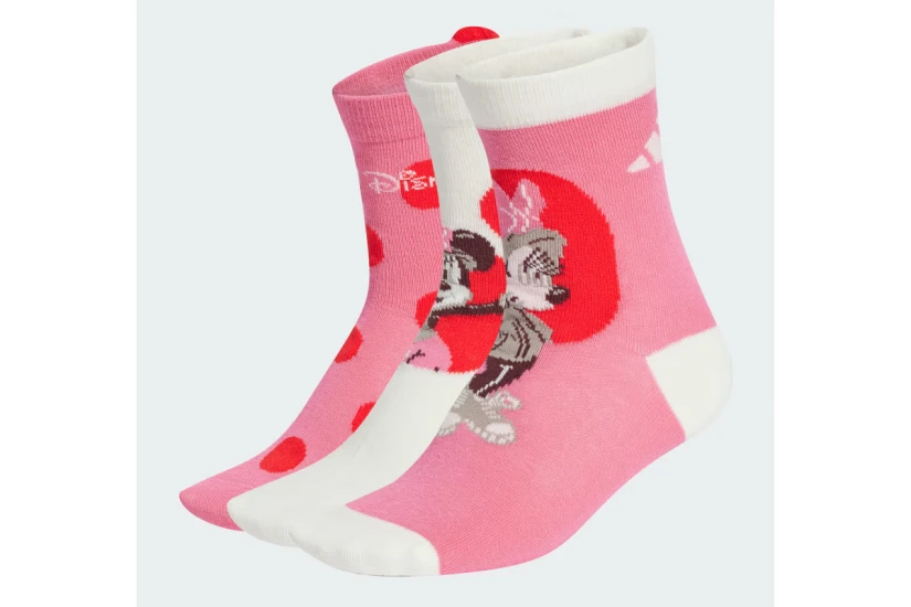 Adidas Performance Disney Minnie Παιδικές Ψηλές Kάλτσες 3 Ζευγάρια