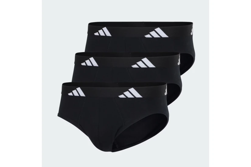 Adidas Performance Active Flex Cotton Ανδρικά Εσώρουχα Σλιπ 3 Τεμάχια