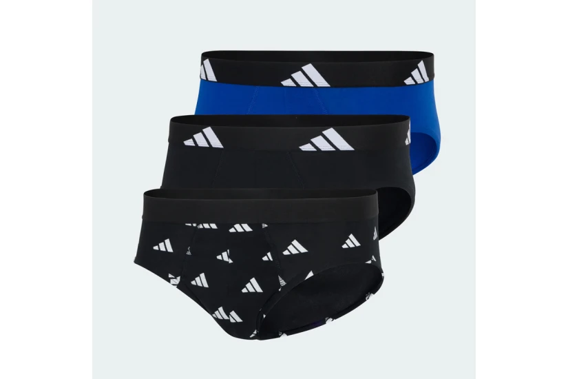 Adidas Performance Active Flex Cotton Ανδρικά Εσώρουχα Σλιπ 3 Τεμάχια