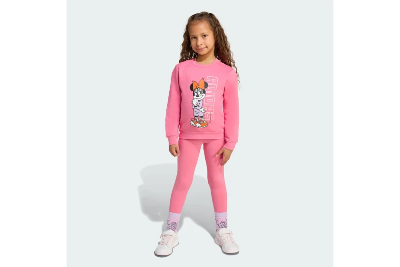 Adidas Performance Disney Minnie Mouse Παιδικό Σετ Μακρυμάνικη Μπλούζα - Κολάν