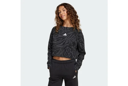 Adidas Performance Future Icons Cropped Μπλούζα Με Λαιμόκοψη (JM1367)