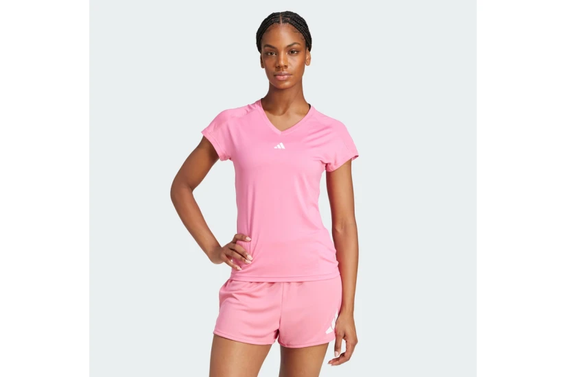 Adidas Performance AEROREADY Train Essentials Minimal Branding Γυναικείο Κοντομάνικο T-Shirt Ροζ