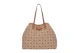 Guess Neda 4G Peony Logo Τσάντα Shopper Μπεζ, Καφέ