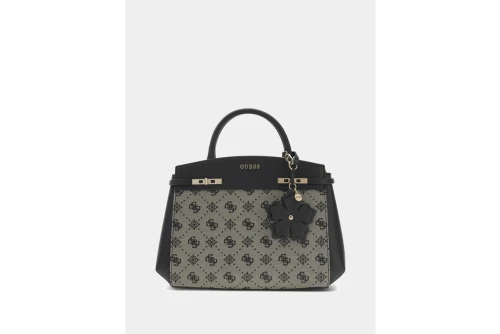 Guess Melinda Logo Τσάντα Χειρός (JP990206 BLACK LOGO)