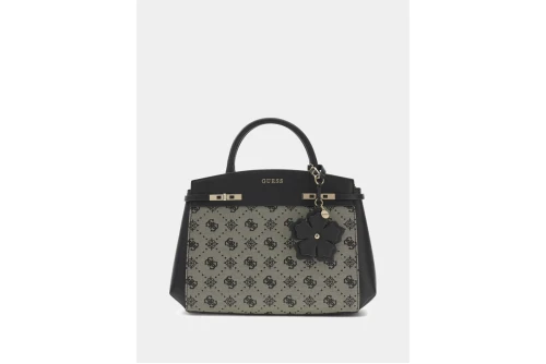 Guess Melinda Logo Τσάντα Χειρός (JP990206 BLACK LOGO)