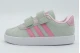 Adidas Performance VL Court 3.0 Βρεφικά Sneakers Γκρι, Ροζ, Λευκά
