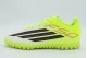 Adidas Performance F50 Club Turf Παιδικά Ποδοσφαιρικά Παπούτσια με Σχάρα Κίτρινο Φλούο, Λευκά, Μαύρα