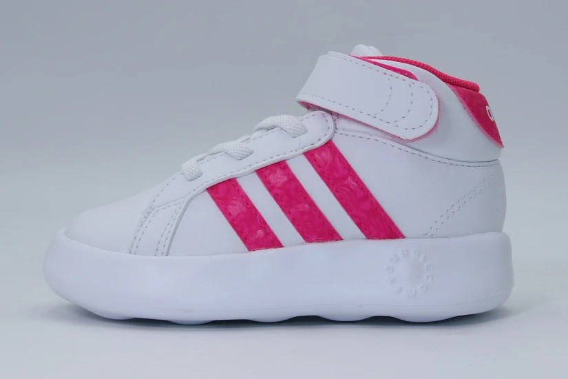 Adidas Performance Grand Court Mid I Βρεφικά Sneakers Λευκά, Φούξια