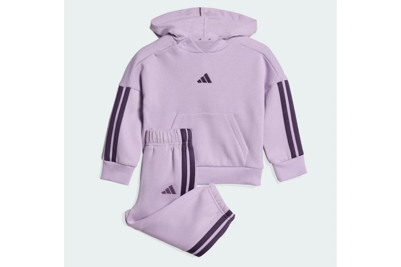 Adidas Performance Essentials 3-Stripes Βρεφικό - Παιδικό Σετ Hoodie - Παντελόνι Φόρμας 