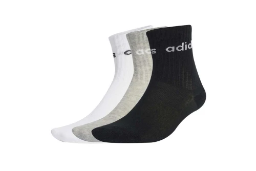 Adidas Performance Linear Kάλτσες Ψηλές 3 Ζευγάρια (JW0327)