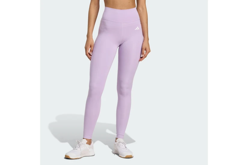 Adidas Optime Essentials Stash Pocket Γυναικείο Μακρύ Κολάν Λιλά