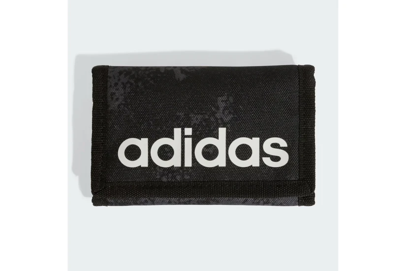 Adidas Performance Linear With Print Unisex Πορτοφόλι Μαύρο, Ανθρακί, Λευκό