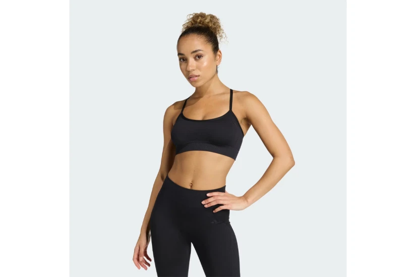 Adidas Performance Workout Essentials Knit Γυναικείο Μπουστάκι Μαύρο