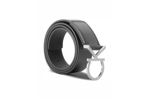 Calvin Klein Leather Logo Ζώνη Casual (K60K602141 001)