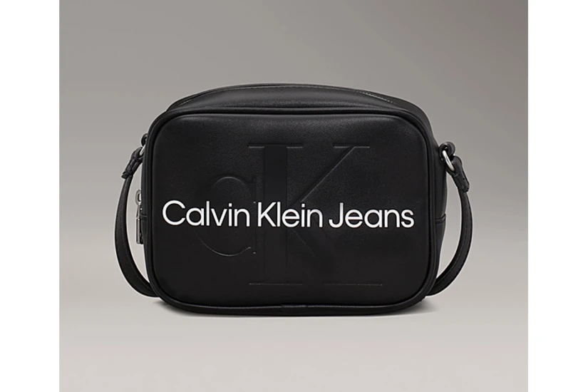 Calvin Klein Camera Bag Τσαντάκι Χιαστί - Ώμου Μαύρο, Λευκό