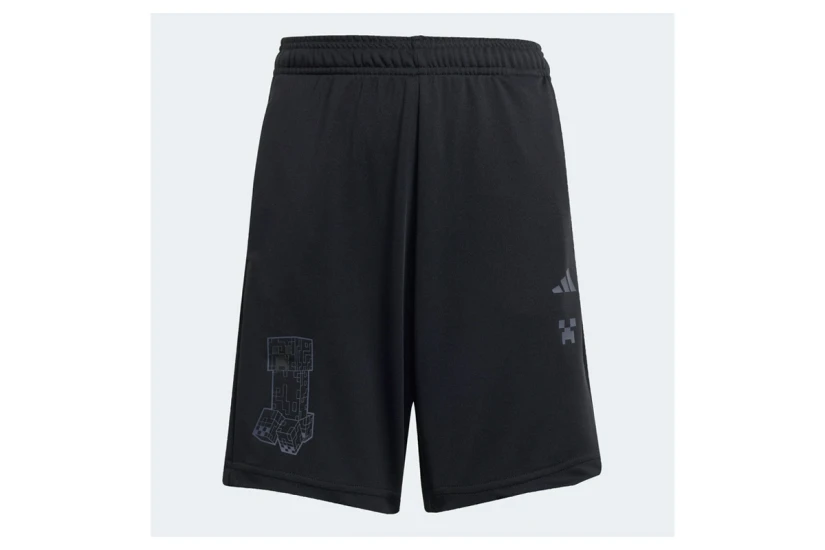 Adidas Performance Minecraft Training Παιδική Αθλητική Βερμούδα Μαύρη, Γκρι Σκούρο