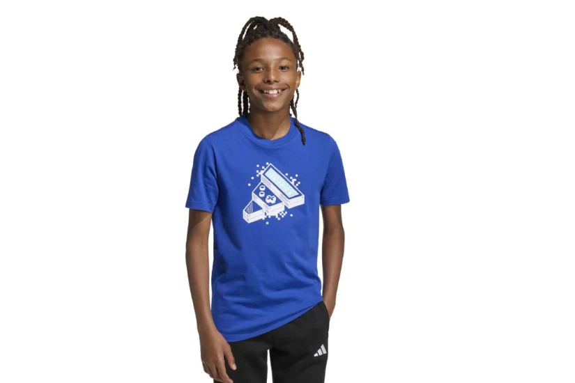 Adidas Performance Sportswear Gaming Graphic Παιδικό Κοντομάνικο T-Shirt Μπλε, Λευκό, Γαλάζιο